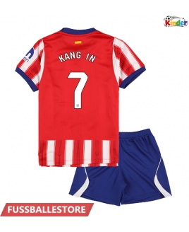 Günstige Atletico Madrid Lee Kang-in #7 Heimtrikotsatz Kinder 2026-27 Kurzarm (+ Kurze Hosen)